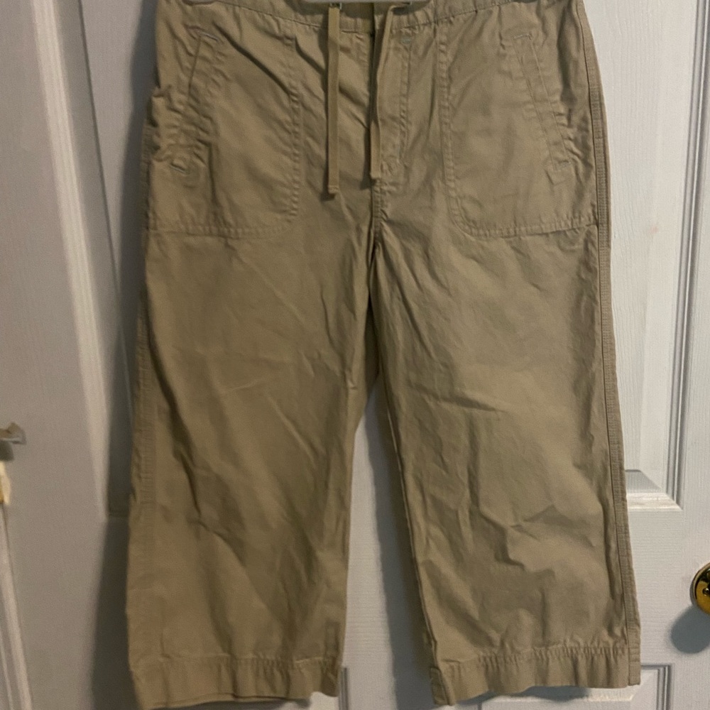 L.L. Bean girls khakis with velcro closure